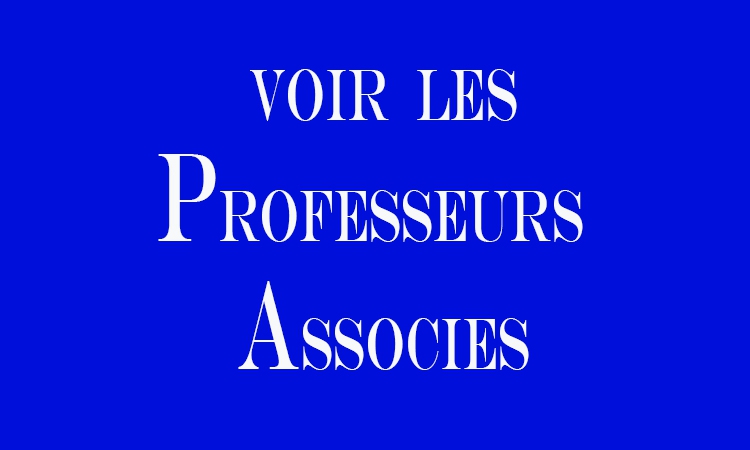 Professeurs Associés  --  Biologie