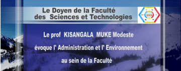 Le Doyen de Faculté, Pr Kisangala Modeste, évoque l'Administration
