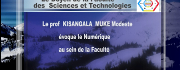 Le Doyen de Faculté, Pr Kisangala Modeste, évoque le Numérique
