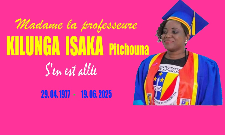 La cérémonie d'hommage académique en mémoire de madame la professeure KILUNGA ISAKA Pitchouna