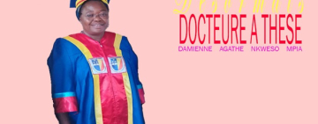 Damienne Agathe NKWESO MPIA, désormais docteure à thèse